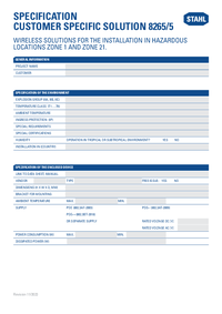 Thumbnail of document Data Sheet - 8265 Wireless/Network Enclosure System - Zone 1/21